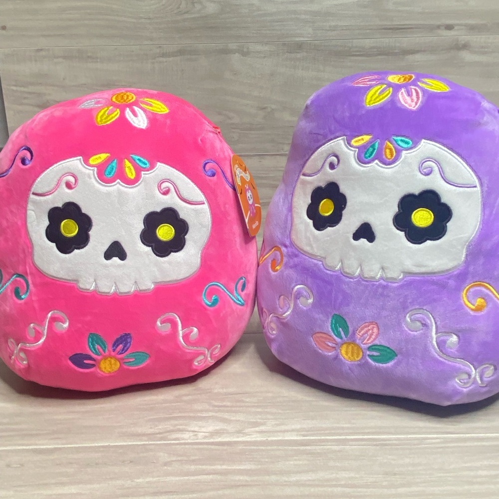 Squishmallow 12” Sugar Skull Set  Daria Marcita Halloween HEB Exclusive 2022